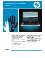 HP Pavilion HDX9250EA Specification Sheet preview