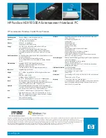 Preview for 2 page of HP Pavilion HDX9250EA Specification Sheet