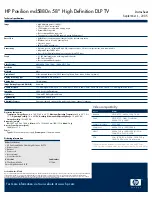 Preview for 2 page of HP Pavilion md5880n Datasheet