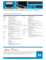 Preview for 2 page of HP Pavilion Media Center dv6330ea Specification Sheet