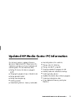 Предварительный просмотр 5 страницы HP Pavilion Media Center m260 Supplementary Manual