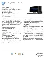 Preview for 1 page of HP Pavilion p6750f Specifications