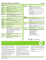 Preview for 2 page of HP Pavilion Slimline s3120 Supplementary Manual