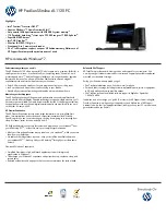 Предварительный просмотр 1 страницы HP Pavilion Slimline s5-1120 Specifications