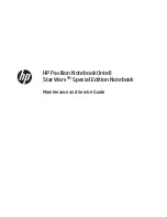 HP Pavilion Star Wars Maintenance And Service Manual предпросмотр