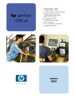 HP Pavilion t190 Specifications preview