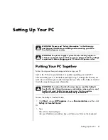 Предварительный просмотр 7 страницы HP Pavilion t3000 - Desktop PC Getting Started Manual