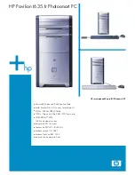 HP Pavilion t600 - Desktop PC Manual предпросмотр