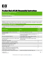 HP Pavilion W1858 Disassembly Instructions Manual предпросмотр