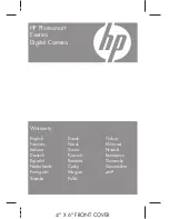 Preview for 1 page of HP PhotoSmart E-Series Warranty