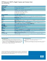 Preview for 3 page of HP PhotoSmart M307xi Specifications