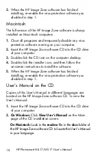 Предварительный просмотр 18 страницы HP Photosmart M417 User Manual