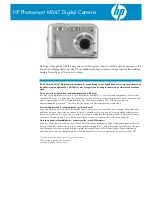 HP PhotoSmart M547 Datasheet предпросмотр