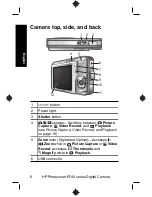 Предварительный просмотр 6 страницы HP Photosmart R740 Series Quick Start Manual