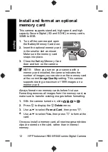 Предварительный просмотр 12 страницы HP Photosmart R830 series Quick Start Manual