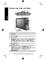 Предварительный просмотр 6 страницы HP Photosmart R930 series User Manual