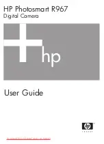 Предварительный просмотр 1 страницы HP Photosmart R967 User Manual