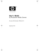 Preview for 1 page of HP PhotoSmart User Manual