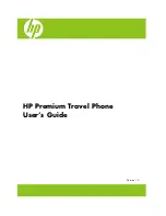 Preview for 1 page of HP Premium Travel Phone User Manual