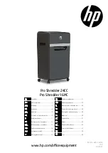 HP Pro Shredder 16MC Operating Manual preview