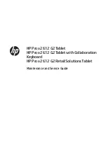 Предварительный просмотр 1 страницы HP Pro x2 612 G2 Maintenance And Service Manual