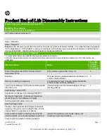 HP ProBook 4230s Product End-Of-Life Disassembly Instructions preview