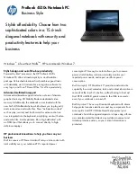 HP PROBOOK 4520S Brochure preview