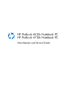 HP PROBOOK 4520S Maintenance And Service Manual preview