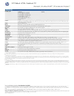 Preview for 2 page of HP PROBOOK 4730S Specifications