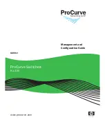 Предварительный просмотр 1 страницы HP ProCurve 1600M Management And Configuration Manual