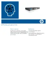 Предварительный просмотр 1 страницы HP ProCurve 2124 Product Overview