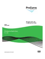 Предварительный просмотр 1 страницы HP ProCurve 2610-24 Management And Configuration Manual