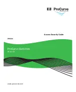 Предварительный просмотр 1 страницы HP PROCURVE 2910AL Access Security Manual