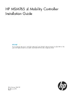 HP ProCurve MSM765zl Installation Manual preview