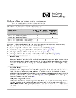 Preview for 1 page of HP ProCurve Series 3400cl Release Notes