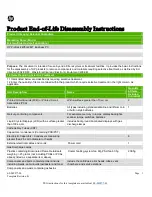 Preview for 1 page of HP ProDesk 405 G2 Product End-Of-Life Disassembly Instructions