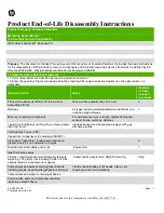 HP ProDesk 480 G3 MT Disassembly Instructions Manual preview