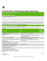 HP ProDesk 480 G5 Disassembly Instructions Manual preview