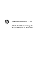 Preview for 1 page of HP ProDesk 600 G1 Tower Hardware Reference Manual