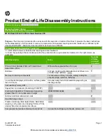 Preview for 1 page of HP ProDesk 680 G4 PCI Microtower Business Disassembly Instructions Manual