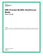 HP ProLiant BL460c Gen9 User Manual preview