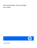 HP ProLiant BL495c G6 User Manual preview