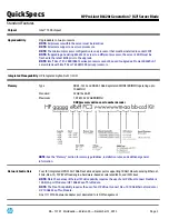 Preview for 3 page of HP ProLiant BL620c Specification