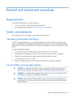 Preview for 22 page of HP ProLiant BL685c G6 Maintenance And Service Manual