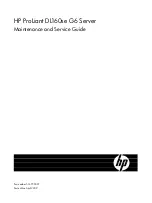 HP ProLiant DL160se - G6 Server Maintenance And Service Manual preview