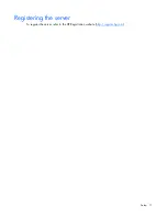 Предварительный просмотр 11 страницы HP ProLiant DL160se - G6 Server User Manual