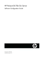 HP ProLiant DL170e - G6 Server Software Configuration Manual preview