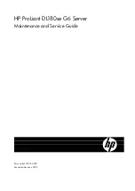 HP ProLiant DL180se G6 Server Maintenance And Service Manual preview