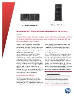 HP ProLiant DL370 G6 Datasheet preview