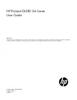 HP ProLiant DL380 G6 Server User Manual preview